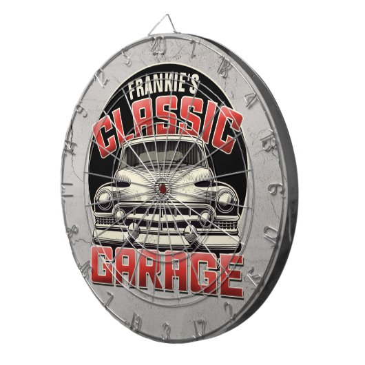 Aangepaste winkels met speciale naam Klassieke aut Dartbord (Voorkant Rechts)