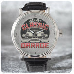 Aangepaste winkels met speciale naam Klassieke aut Horloge<br><div class="desc">Pas deze echt unieke,  eenzijdige Retro  Amerikaanse Classic Caddy Caddy Leadslead Custom Cft aan. Perfecte aanvulling op je retro man grot garage decor! Aanpassen met jouw naam of aangepaste tekst! De coolste  retro kijkt om...  Rockabilly Hot Rod Hotrod Kcustom Cruiser Lowrider</div>