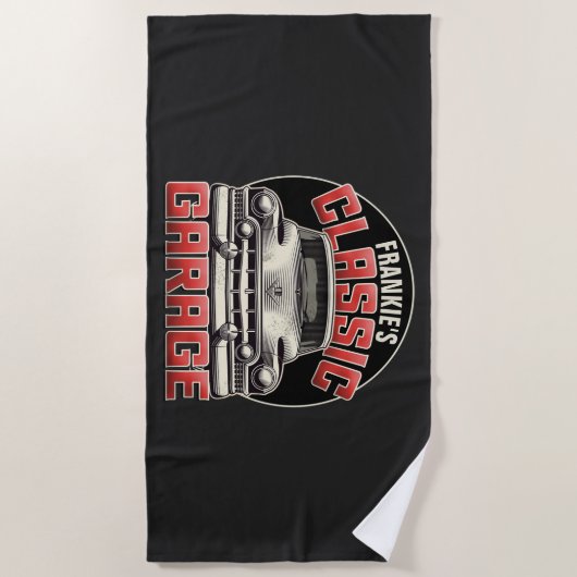 Aangepaste winkels met speciale naam Klassieke aut Strandlaken (Voorkant)