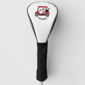 Aangepaste winkelwagentjes monogram naam golfheadcover (Voorkant)