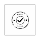 Aangepaste WINNER Prestatie Glans Gouden Glitters Rubberstempel (Afrduk)