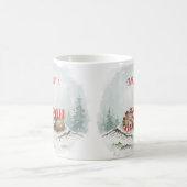 Aangepaste Winter Beer Mok – Slaande Dier Ontwerp (Center)