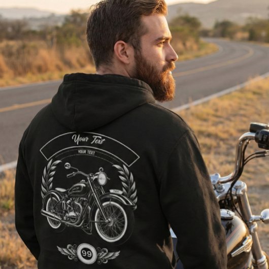 Aangepaste winter biker schedel motorfiets ritsslu hoodie