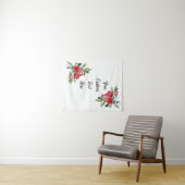 Aangepaste winter bruiloft receptie foto booth Pro Wandkleed (In Situ (horizontaal))