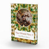 Aangepaste Winter Groene Herfst Bruin Star Christm Fotoblokken (Rechts)