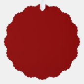 Aangepaste winter onroerend goed bedrijf Snowy Hom Ornament Kaart (Achterkant)