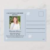 Aangepaste winter onroerend goed marketing landbou feestdagenkaart (Achterkant)