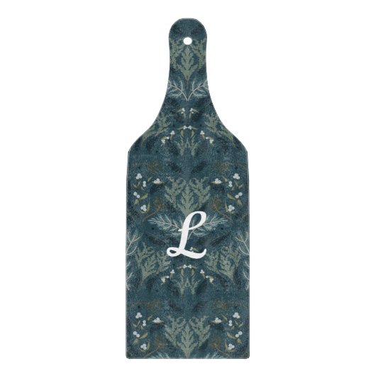 Aangepaste Winter Planten Botanische charcuterie Snijplank (Voorkant)