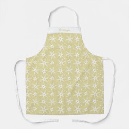 Aangepaste Winter Snowflake All-Over Print Schort
