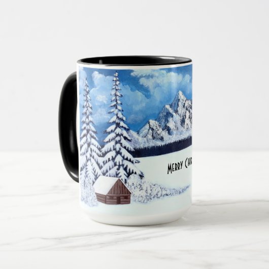 Aangepaste Winter Wonder Mok (Voorkant links)