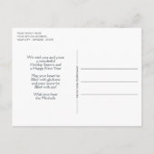 Aangepaste Winter Wonderland Landschapskunst Schil Briefkaart (Achterkant)