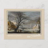 Aangepaste Winter Wonderland Landschapskunst Schil Briefkaart (Voorkant)