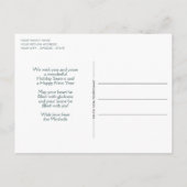 Aangepaste Winter Wonderland Landschapskunst Schil Briefkaart (Achterkant)