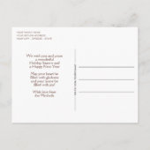 Aangepaste Winter Wonderland Landschapskunst Schil Briefkaart (Achterkant)