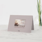 Aangepaste Winter Wonderland Landschapskunst Schil Feestdagen Kaart (Achterkant)