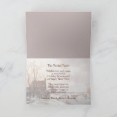 Aangepaste Winter Wonderland Landschapskunst Schil Feestdagen Kaart (Binnen)