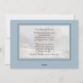 Aangepaste Winter Wonderland Landschapskunst Schil Feestdagenkaart (Achterkant)