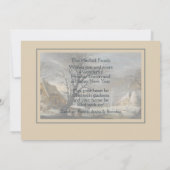 Aangepaste Winter Wonderland Landschapskunst Schil Feestdagenkaart (Achterkant)