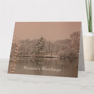 Aangepaste Winter Wonderland Vintage Kerst Sfeervo Kaart
