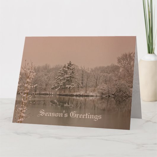Aangepaste Winter Wonderland Vintage Kerst Sfeervo Kaart (Voorkant)