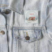 Aangepaste Winterbeer-badge Vierkante Button 5,1 Cm (In situ)