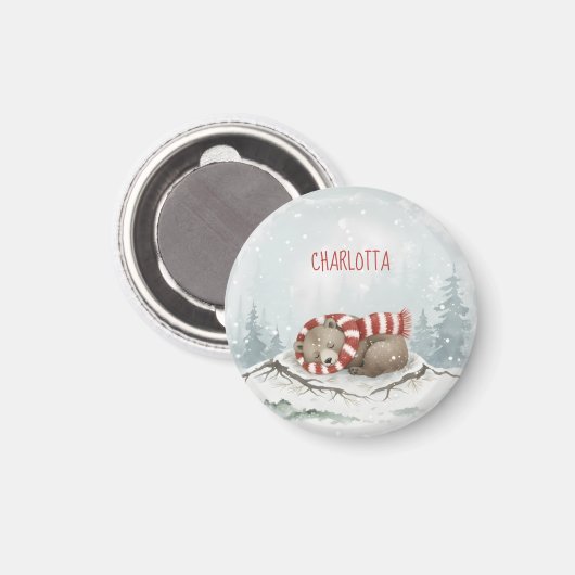 Aangepaste Winterbeer Magneet (Voorkant / Achterkant)