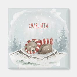 Aangepaste Winterbeer Magneet