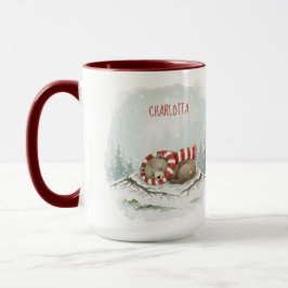 Aangepaste Winterbeer-mok – Slaand ontwerp van die Mok