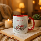 Aangepaste Winterbeer-mok – Slaand ontwerp van die Mok