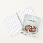 Aangepaste Winterbeer Spiraal Notebook Notitieboek (Binnen)