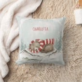 Aangepaste winterbeercushion – Persoonlijke knuffe Kussen (Deken)
