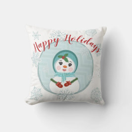 Aangepaste wintervakantie met kerstmis Woman Pillo Kussen