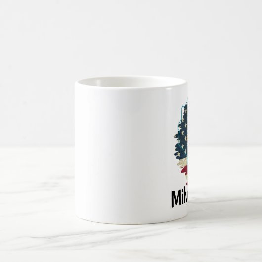 Aangepaste Wisconsin State Coffee Mok (Center)