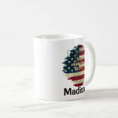 Aangepaste Wisconsin State Coffee Mok (Voorkant rechts)