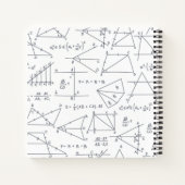 Aangepaste Wiskunde diagrammen Patroonpapier Notitieboek (Achterkant)