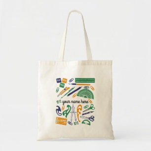 Aangepaste Wiskunde leraar Canvas tas