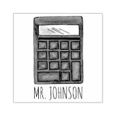 Aangepaste Wiskunde Schoolrekenmachine Stempel (Afrduk)