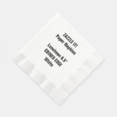 Aangepaste WIT Gemunt Luncheon Papier servet Blank (Hoek)