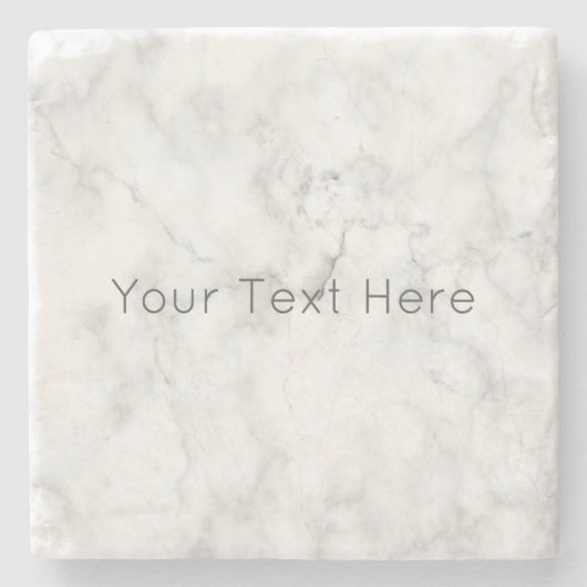 Aangepaste wit marmeren stenen Onderzetter (Voorkant)