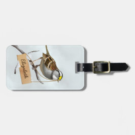 Aangepaste Witspar Bagagelabel