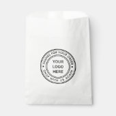 Aangepaste witte Bedankt voor uw bestelling Busine Bedankzakje (Voorkant)