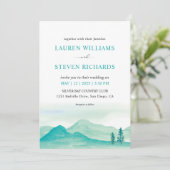 Aangepaste Witte Blauwgroen Blauwe Woestijnbergen  Kaart (Staand voorkant)