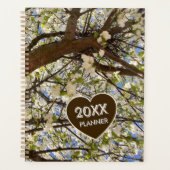 Aangepaste Witte Bloesem Takken Boom Kroon Foto - Planner (Voorkant)