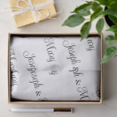 Aangepaste witte bruiloft weefsel papier – geperso (Geschenk)