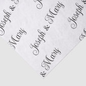 Aangepaste witte bruiloft weefsel papier – geperso (Detail)