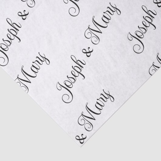 Aangepaste witte bruiloft weefsel papier – geperso (Detail)