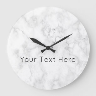 Aangepaste witte dacrylkaart grote klok