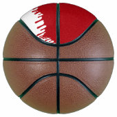 Aangepaste witte en tomaat rode druipende basketba basketbal (Rechts)