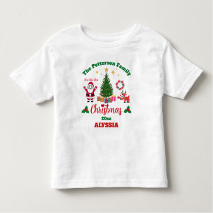 Aangepaste witte familie Kerstmis Sinterklaas rend Kinder Shirts