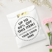 Aangepaste witte favoriettasjes 60% KORTING bulk-a Bedankzakje (Gezegeld)